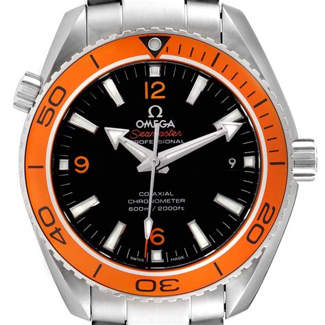 omega seamaster planet ocean 43.5 mm auto|omega planet ocean orange bezel.